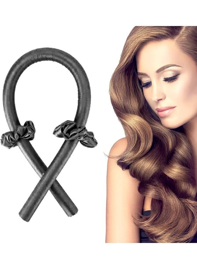 مجدلات شعر بدون حرارة يمكن النوم بها، مجدلات شعر ناعمة بدون حرارة، رباط شعر لتجعيد الشعر الطويل، أدوات تصفيف الشعر للنوم لعمل تموجات (متعددة الألوان) - Image 1